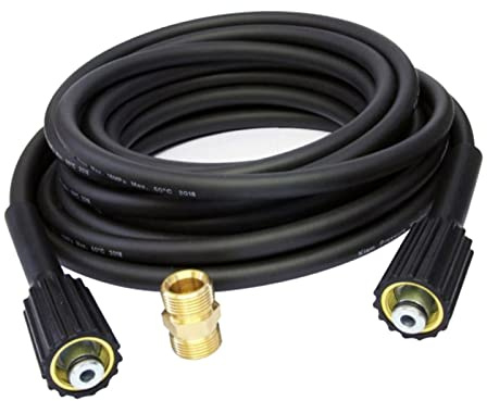 Akozon Tubo di Prolunga da 10 M Tubo per Idropulitrice Ad Alta Pressione Serie K Connettore M22 da Femmina a Maschio, per Idropulitrice da 10 M Flessibile di Prolunga per di per Lavaggio a Getto