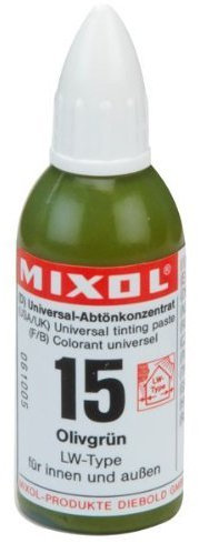 Mixol Universal Tints, Olive Green, #15, 20 ml by Mixol