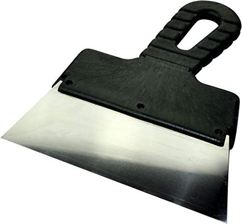 AERZETIX - Spatola per facciate - Coltello per rivestimenti 150mm - Stucco/Gesso - Strumento per muratori - Strutturazione/Sigillatura/Levigatura/Decorazione/Rinnovo - Manico in plastica - C46017