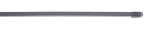 TRINGLES OVALES pour VITRAGE | 10x5 | 2 Tringles Acier 50-80CM | Gris