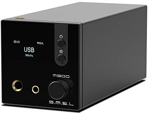 SMSL M300SE(Version actualisée),2*CS43131 Chip MQA Audio Decoder,Amplificateur Casque, 3ème génération XMOS,5 filtres PCM,PCM768kHz/32-bit DSD256,DOP64,True Balanced Output XLR,THD+N-117dB