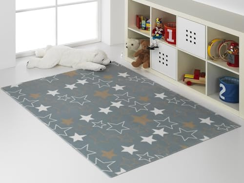 MANTAS MORA - Alfombra Infantil Terciopelo y Antideslizante 100% Poliéster Microfibra Tacto Super Suave Mullido Especial Juegos D95