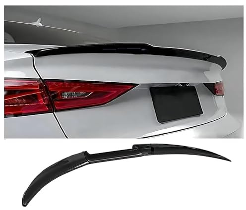Lhuayeu Voiture Becquets arrière pour Audi A5 Sline S5 2 Puertas 4 Puertas 2012-2016, Becquets Arrière D'aile Becquet Toit Lame Spoiler Extérieur Tuning Accessoire,B/Bright Black