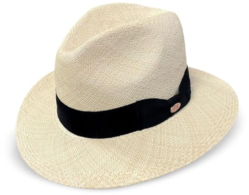 Panama Jack Premium Safari Straw Hat - Handwoven, Lightweight & Breathable, 2 5/8 Brim (X-Large) Beige