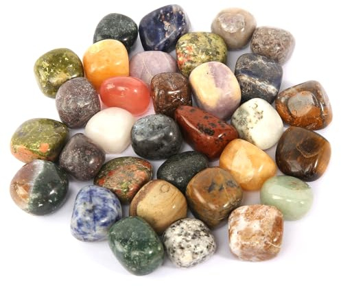 Juego De Piedras Preciosas, 400g Piedras Naturales Coloridas De 2 a 3cm, Piedras Preciosas Grandes con Bolsa Tela Negra Mezcla De Piedras Semipreciosas para Búsqueda del Tesoro Decorativa