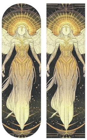 Angel Tarot-Griptape, Skateboards, Griffband, Longboard, rutschfest, für Treppen, Outdoor, 1 Bogen, 84,1 x 23,1 cm