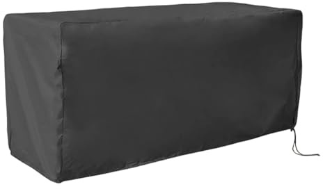 Funda Protectora para Caja de Almacenamiento Exterior - Funda Protectora Para Todas Las Estaciones,Cubierta para Contenedor de Exterior Apto Todo Clima Terraza Jardín Garaje Patio Camping