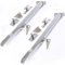 Pack of 2 10 Satin Chrome Locking Casement Window Stay Fastener