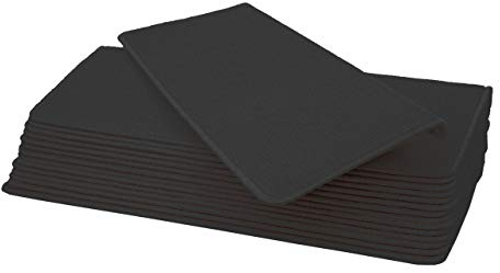 Mendler 15er-Set Stufenmatte HWC-G49, Treppenteppich Treppenschutz Treppenmattenset, 65x25cm - rechteckig, schwarz-anthrazit
