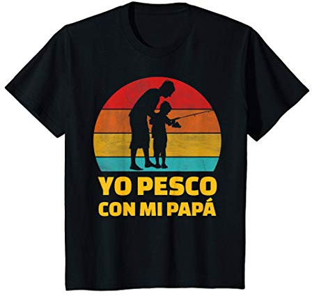 Niños Pescador Pesca Papá y Hijo Camiseta
