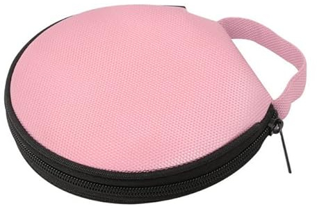 Losuya Portable 20 Capacity CD DVD Disc Storage Case Bag Wallet for Car Home Office Use (Pink)