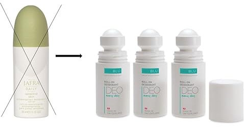 NIOBLU Deodorant Roll-on 3er Set, 3x50ml