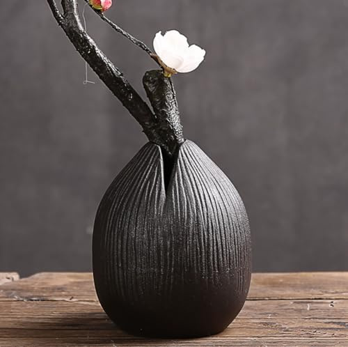 DDMDBYHRY Japanese Style Ceramic Flower Vase Small Ikebana Flower Bud Vase Flower Arrangement Pottery Vases 7
