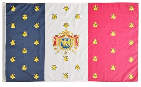 Drapeau de la norme impériale de Napolléon III 150 x 90 cm pour Palo - Drapeau Napoléon Bonaparte 90 x 150 cm