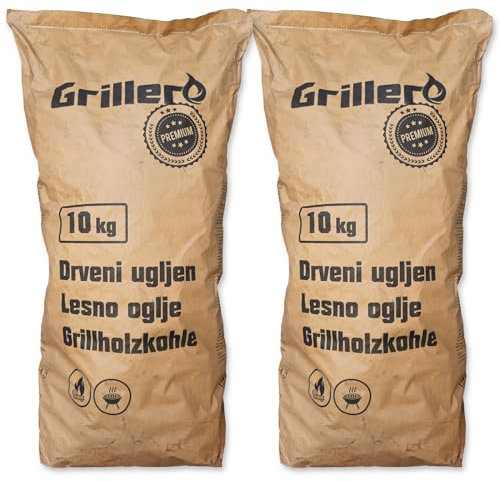 20kg Reine Buchen Holzkohle BBQ Restaurant-Qualität Premium Kohle extra große Stücke Steakhouse Charcoal geeignet für sämtliche Holzkohlegrills, Kugelgrills, Smoker | Energie Kienbacher (20kg)