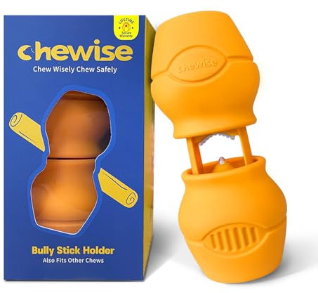 PetClan Chewise Bully Stick Halter – Ultimative Sicherheit & Robustes Design, BPA-frei, Verhindert Erstickungsgefahr, Geeignet für Verschiedene Bully Sticks und Hundegrößen
