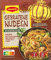 MAGGI Food Travel Fix für Gebratene Nudeln, Nudeln mit Geschnetzeltem, Lauch und Karotte, 10er Pack (1 x 26g)