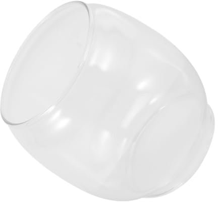 Milisten Pantalla De Vidrio Para Lámpara De Aceite Reemplazo Transparente Vintage 3.35X2.36 Pulgadas Para Decoración Interior Y Uso En Lámparas De Querosenó