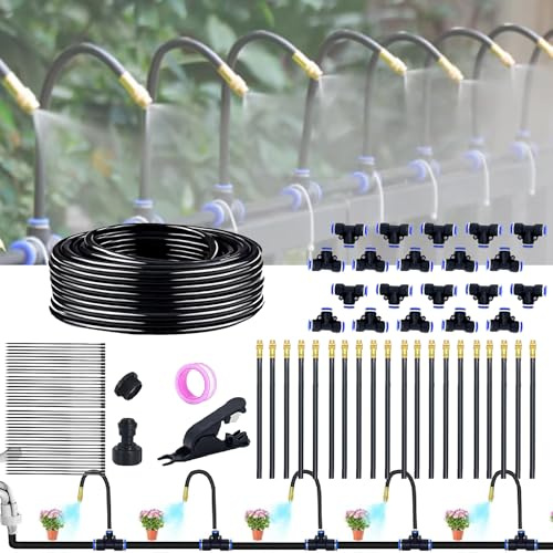 ALISMDZZ | Pulvérisateur Arrosage Automatique Pour Jardin kits D'arrosage irrigation goutte À goutte Système Vaporisateur Plante Brumisateur Terrasse Équipé d'un Tuyau Flexible de 5/8 (20M)