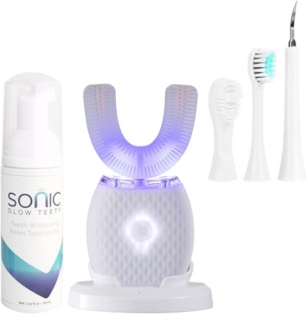 Cepillo de dientes ultrasónico para adultos, cepillo de dientes eléctrico automático con cerdas suaves y temporizador de 30 segundos, diseño portátil recargable con carga inalámbrica, impermeable y