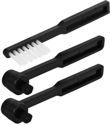Beaupretty 3 Piezas Cepillo Limpiador para Agujas de Tocadiscos Cerdas de Nylon Antiestáticas Diseño Colgante Compatible con Giradiscos Vintage para y Limpieza Precisa de Vinilos