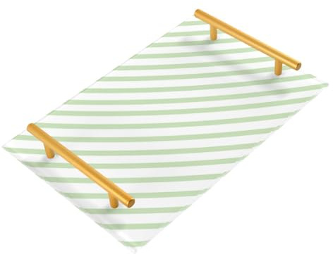 Bandejas decorativas para sofá con asas para mesa de café, joyas, perfumes, restaurantes, charolas para servir cafeterías