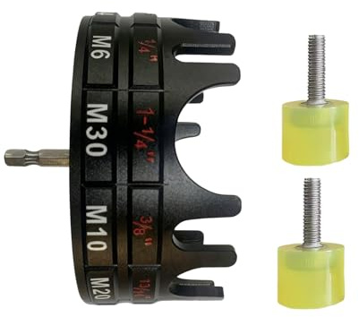 HunicandIU Fixateur D'écrou Pour Tige Filetée | Mèche De Perçage Pour Boulons À Queue Hexagonale,Douille À Libération Rapide Pour Tiges Filetées - Pour Matériel Lourd Et Travaux Intenses En Atelier