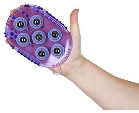 Kerbl Magnet-Massage-Striegel lila