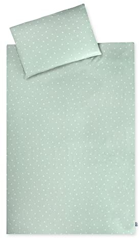 Julius Zöllner Biancheria da letto per bambini in jersey, 100 x 135 + 40 x 60 cm, set da 2 pezzi di copripiumino e federa | 100% cotone jersey | con chiusura lampo | Standard 100 by OEKO-TEX | Stary