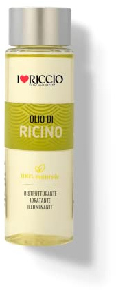 I Love Riccio Olio Puro di Ricino 100% Naturale, Olio per Capelli Fortificante, Ristrutturante e Rivitalizzante, Ideale per Capelli Secchi, Sfibrati o Sottoposti a Trattamenti, 100 ml