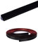2.5M PVC Joint d'Étanchéité Autocollant Bordure de Finition Plan de Travail Cuisine Angle Mur, Joint Mur Intérieur Profil Finition Bande Finition Calfeutrage Moulure Plinthe,12mmx6mm Noir