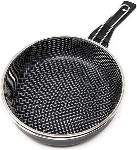 MGE - Padella Friggitrice con Cestello - Alluminio Antiaderente - Pentola per Friggere - Padella Friggitrice Induzione - Wok - 26 cm