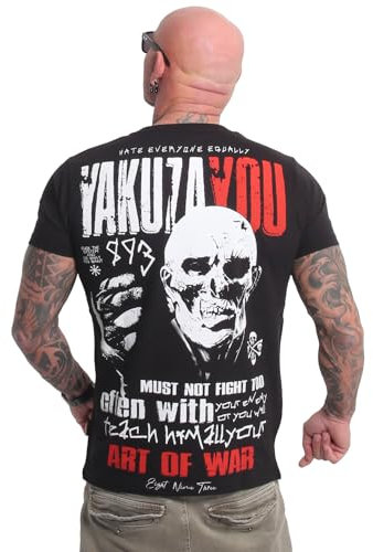 Yakuza Herren Teach T-Shirt, Schwarz, 3XL