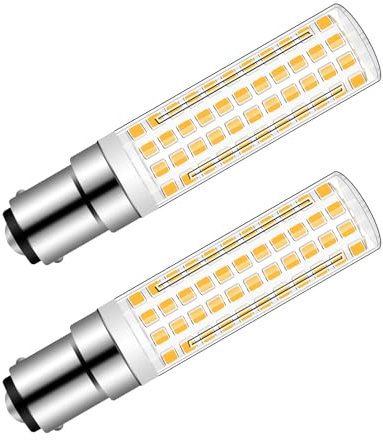 JINLONTA Lampadina alogena a LED B15D, 7 W, 70 W, luce bianca calda, 3000 K, AC 230 V, non dimmerabile, set da 2 pezzi