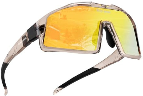 CHIMONA Fahrradbrille Sportbrille Polarisiert Radsportbrillen für Herren Damen Sport Sonnenbrille UV400 Schnelle Brille Laufbrille für Outdoor-Sport Radfahren Laufen Fahren Angeln Klettern