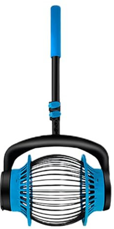 Qikam Outil de cueillette de Fruits, cueilleur de balles de Golf, Cueilleur de Fruits en métal rétractable, Rassembleur Rapide, cueilleur de Pommes de pin Roulant pour Noix de pécan, châtaignes,