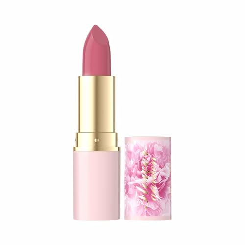 Eveline Cosmetics Feuchtigkeitsspendender Lippenstift Nr. 03 - Flower Garden Serie | Veganer Feuchtigkeits-Lippenstift mit Hyaluronsäure, pflanzlichem Kollagen, Pfingstrosenextrakt & Vitamin E
