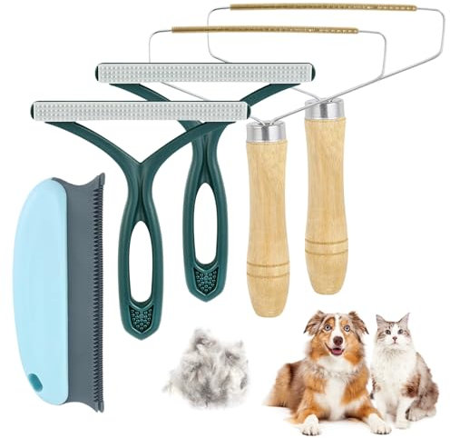 Levapelucchi Manuale 5 Pezzi Portable Togli Pelucchi Leva Peli Animali - Rimozione Pelucchi Portatile per Rimuovere Pelucchi e Peli da Abbigliamento,Divani e Tappeti