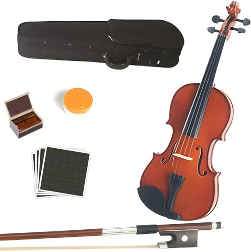 CVA-400 14-Inch Full Solid Wood Viola Handcrafted 4/4 Size, Professional Grade Performance Instrument for Aspiring Musicians & Adults With Bow/Rosin/Case