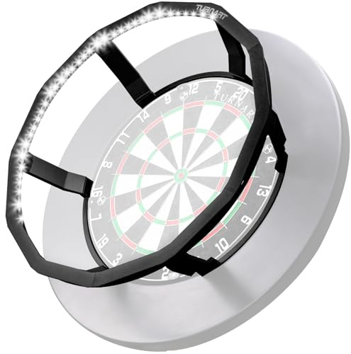 Turnart 360° Pro Dartbelysning för Darttavla Kork - 90 LED Darttavla Belysning för Vardagsrum eller Bar