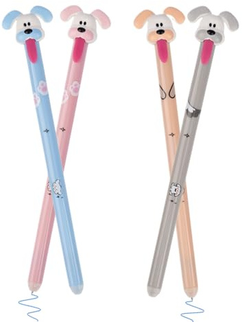 Stylos à encre gel effaçable pour – Stylo à encre gel effaçable ergonomique | 15,5 cm, pointe fine extractible la recharge, 4 accessoires d'apprentissage, joli outil d'écriture pour étude