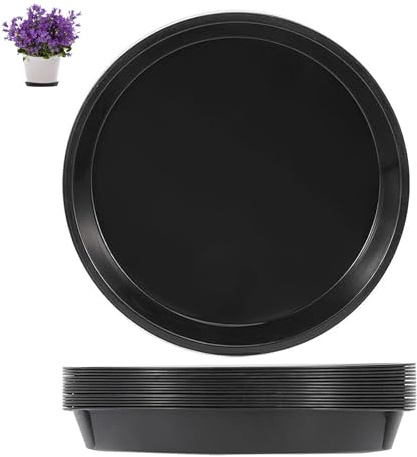 eupdd Plato Maceta: 16 Piezas 30cm Platillos para Plantas, Platos de Plástico para Macetas, Bandejas de Goteo para Jardín, Uso Interior y Exterior