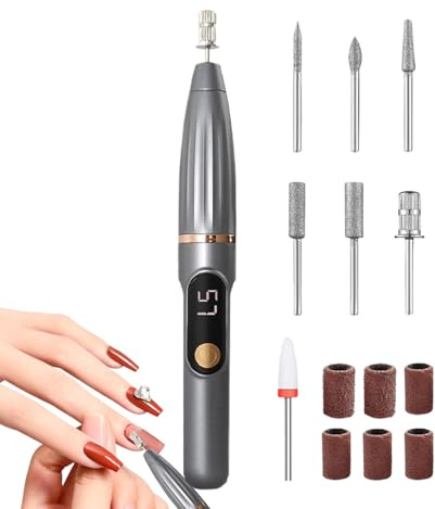 Lime Électrique Pour Ongles - 15000 RPM Ponceuse Électrique De Limage Des Ongles - Machine à Percer et Polir les | pour Usage Domestique, Spa, Salon, Voyage Quotidien, Camping, Pédicure et Mani
