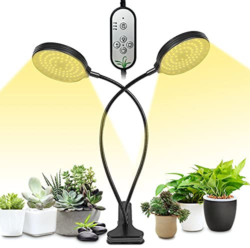 30W LED Grow Light for Indoor Plants, 156 LEDs Sunlike Full Spectrum Plant Lights Waterproof Grow Lamp with 5 Dimmable Levels for Seedlings, Succulents