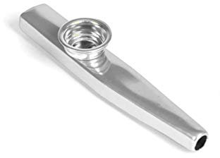 U/K Metal Kazoo Gitarre Ukulele Companion Kazoo Flöte Kazoo Begleitinstrument Metal Kazoo Silver Kazoo