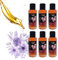 Bali fragancias Pack de Esencias al Aceite de Lilas para Humidificador. Set de Ambientadores Afrutados en Esencia para Difusor. Aceite para Quemador de Aromaterapia. 50 ml. 6 Unidades
