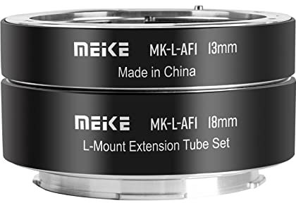 Meike MK-L-AF1 13mm + 18mm Metall AF Automatische Makro Verlängerungsrohr Adapter Ring Set für Panasonic Lumix Leica Sigma L-Mount Kameras S1 S1H S5 S1R SL SL2 FP FPL