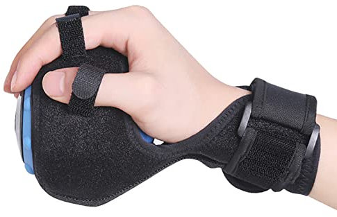 Palla di massaggio della mano, attrezzatura di terapia fisica del massaggiatore del dito dell'emiplegia, massaggiatore caldo elettrico per il recupero dell'ictus della mano, la menomazione funzionale