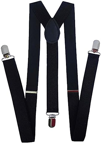 Mini Mart Online Limited Boys Unisex 60cm Braces Suspenders - 7 Colours