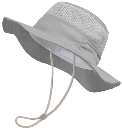 Faxianther Bob Chapeau de Soleil Bébé Garçon Fille Chapeau de Pêcheur en Maille pour Bébés 1-2 Ans Chapeau d’Eté Protection Solaire pour Les Tout-Petits